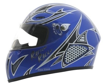 Motorradhelm RAPTOR Racer blau